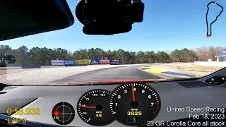 2023 Toyota GR Corolla (GRC) Core - Stock test at Michelin Raceway Road Atlanta