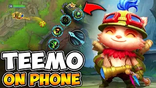 Teemo but I'm playing him on my phone (Zwag's First Ever Wild Rift Video)