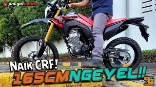 TINGGI 165 CM NAIK CRF150 BISA GAK? HONDA CRF150 TERBARU 2023 EXTREME BLACK