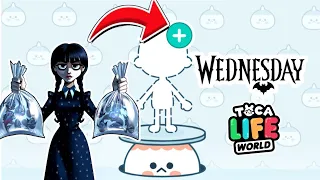 Wednesday Addams Toca Life World 💕Jenna Ortega yields bags of piranhas 😱 Toca Boca