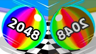 Ball Run 2048 vs REVERSE Effects iOS Android all levels gameplay