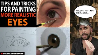 TIPS & TRICKS for Painting Eyes in OIL PAINT!
