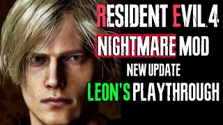 RESIDENT EVIL 4 NIGHTMARE MOD LEON PLAYTHROUGH 1