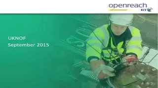 UKNOF32 - An Update on the Openreach G.fast proof of Concept