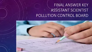 assistant scientist pollution control board psc exam final answer key #kpsc2023  #keralapsc