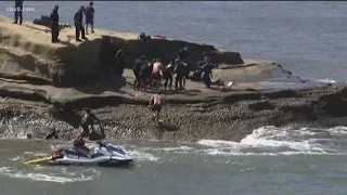 Teen boy pulled from water after jumping from Sunset Cliffs