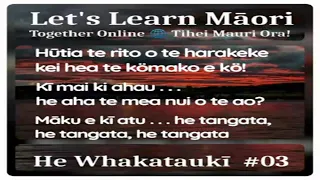 Whakataukī #03 Let's Learn Māori 🌐 Together Online with Whakataukī, Karakia, Waiata & Kaupapa Körero