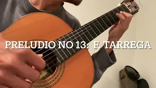 51. Preludio No 13:  Francisco Tarrega