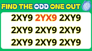 Find the ODD One Out - Number & Letter Edition || spot the difference || quiz 40