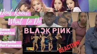 AMERICAN DANCERS React to BLACKPINK's DONT KNOW WHAT TO DO!!! COACHELLA and DANCE PRACTICE!!!