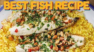 THE BEST Fish Recipe That Will Make Everyone Enjoy Fish! Green seabass & Cauliflower Pilav