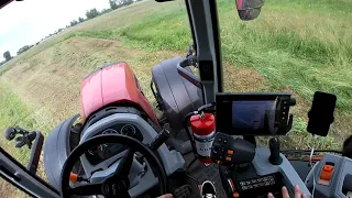 #2 Prasujemy trawy, Valtra T174e & Krone Comprima F155xc😎MOKRE AŻ PRASA SIĘ ZAPCHAŁA🙆‍♂🙆‍♂🙆‍♂