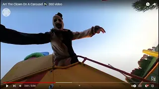 5 Art The Clown On A Carousel 🎠 360 video   YouTube   Google Chrome