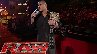 Randy Orton "Passing Of The Torch" Ceremony (Chris Jericho Returns) RAW Nov 19,2007