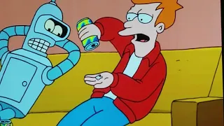 Futurama - Fry missing teeth / Slurm contest