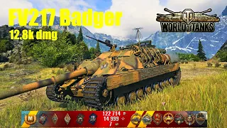 FV217 Badger, 12.8K Damage, 9 Kills, Mountain Pass - World of Tanks