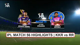 RR vs KKR 56th Match IPL 2023 Highlights | IPL Highlights 2023 | Cricket ipl 2023 highlights today