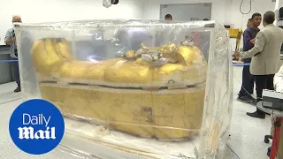 King Tut's coffin removed from tomb to be fully restored