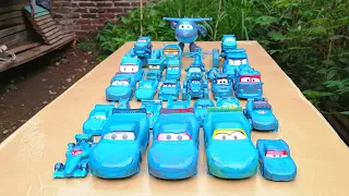 Amazing! Clean up muddy minicar & disney car convoys! Play in the garden