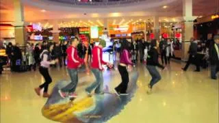 Flash mob at Mega and Almaty metro