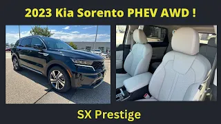 2023 Kia Sorento Plug-in Hybrid SX Prestige AWD! Amazing gas mileage!