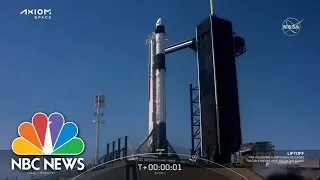 Watch: SpaceX, Axiom Launch First Private Mission to ISS