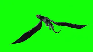 [4K] Flying Dragon - Green Screen