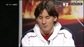 Primera entrevista a Leo Messi 12-11-2003 (2ª parte)