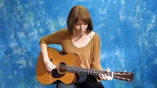 Molly Tuttle plays Little Pine Siskin on a Pre-War Guitars 000 Mahogany