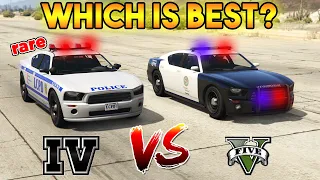GTA 5 POLICE BUFFALO VS GTA 4 POLICE BUFFALO | WHICH IS BEST?