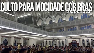 CULTO PARA MOCIDADE CCB BRÁS 28/01/2023 | HINO DO SILÊNCIO CCB 180 - JESUS É A LUZ QUE VEIO AO MUNDO