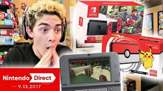 LIVE REACTION HIGHLIGHTS! - Nintendo Direct 9-13-17 (Odyssey Special Edition Switch!)