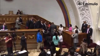 Casi se van a las manos en la Asamblea Nacional