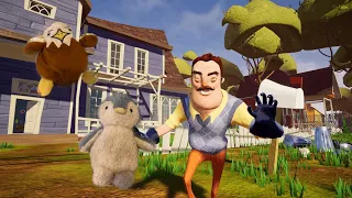 Chucky and penguin get lost(hello neighbor)