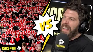 “STOP SHOUTING!” 🤬 Andy Goldstein clashes with ANGRY Man United fan over De Gea & the top 4 race! 👀