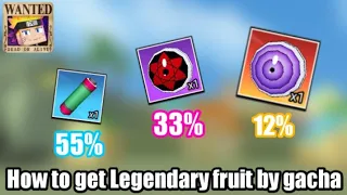 blockman go anime showdown how to get Legendary fruit