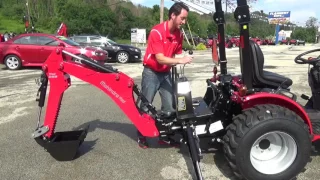 Mahindra Max 26XL backhoe remove & install