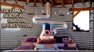 Family Builds a Dragon 🐲 Rocket Stove Mass Heater | Full Version Marathon Movie