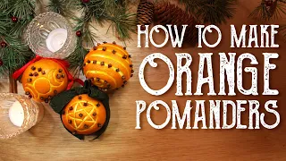 How to Make Orange Pomanders for Yule, Orange & Clove Gift, Witchy Holiday Decor, Magical Crafting