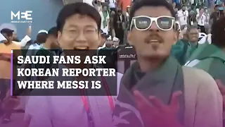 World Cup: Saudi fans interrupt Korean broadcast asking ‘Where is Messi?’ after win over Argentina