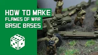 How To Make Basic Bases For Flames Of War Miniatures