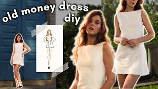 how to make a dress w/ princess seams - OLD MONEY AESTHETIC DIY (pattern making + sewing tutorial)