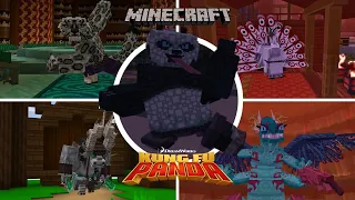 Minecaft Kung Fu Panda DLC - All Bosses Fight & Ending