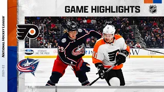 Flyers @ Blue Jackets 4/7 | NHL Highlights 2022