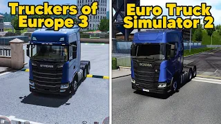 Euro Truck Simulator 2 (PC) vs Truckers of Europe 3 (Android/iOS)