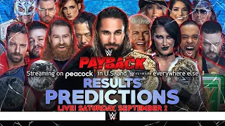 WWE Payback 2023 - Results Predictions