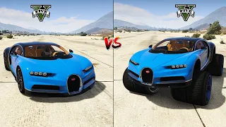 Beamng Normal bugatti chiron Car Vs Gta 5 Monster bugatti chiron Car - Which Is Best?