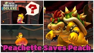 Peachette Rescues Peach (Final Boss & Ending) - New Super Mario Bros. U Deluxe