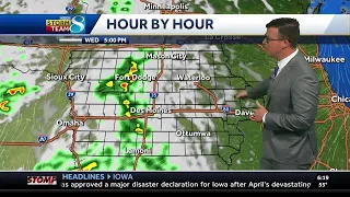 Rain chances return to Iowa this evening