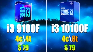 Core i3 10100F vs Core i3 9100F Test in 7 Games